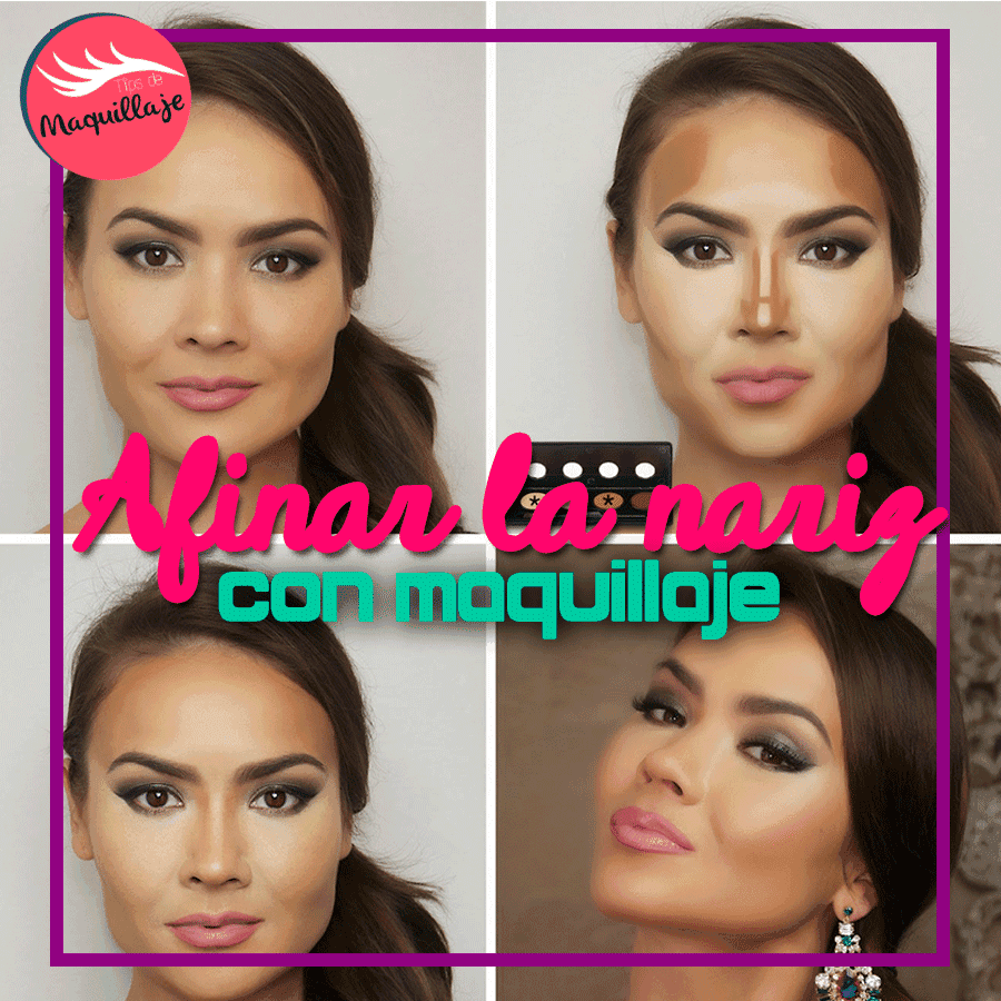¿Cómo afinar la nariz con maquillaje?