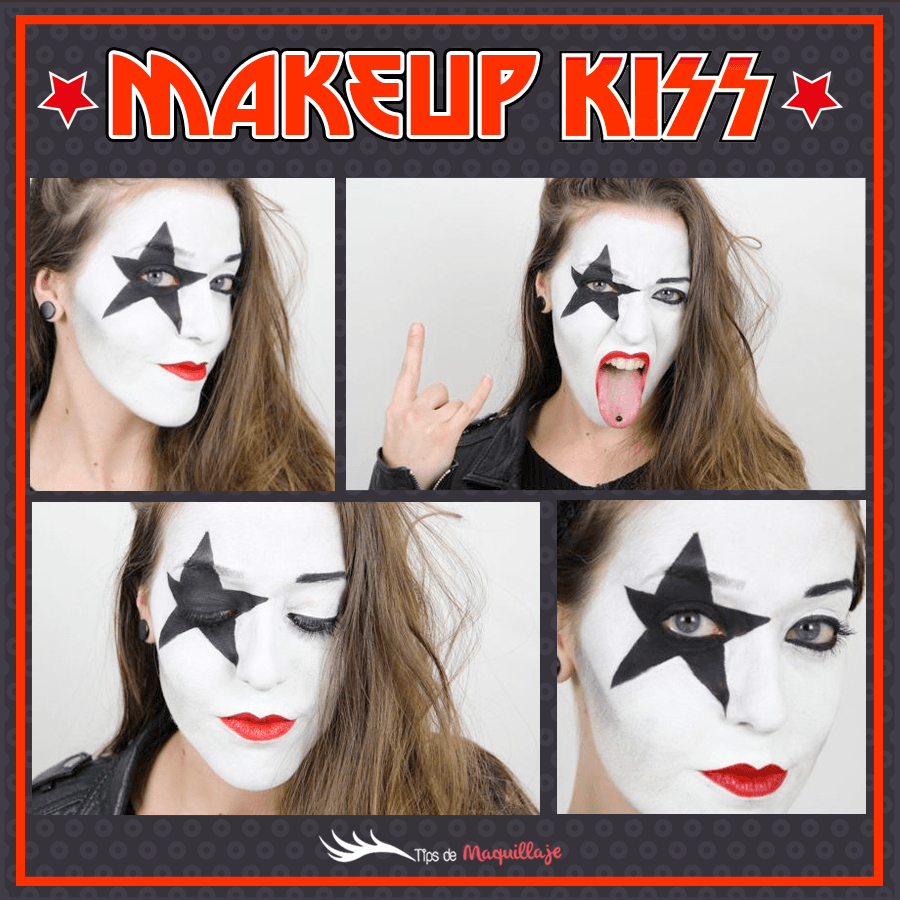 ¿Cómo maquillarse para el concierto de Kiss? Práctico tutorial paso a paso.