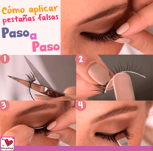 Cómo aplicar pestañas falsas