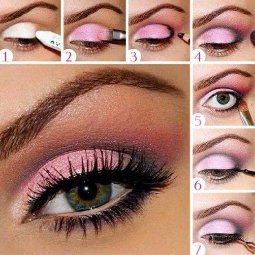 Tonos rosa en tus ojos