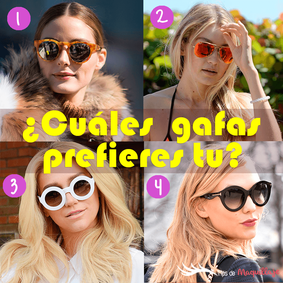 Gafas de sol: No pueden faltar en tu look diario.