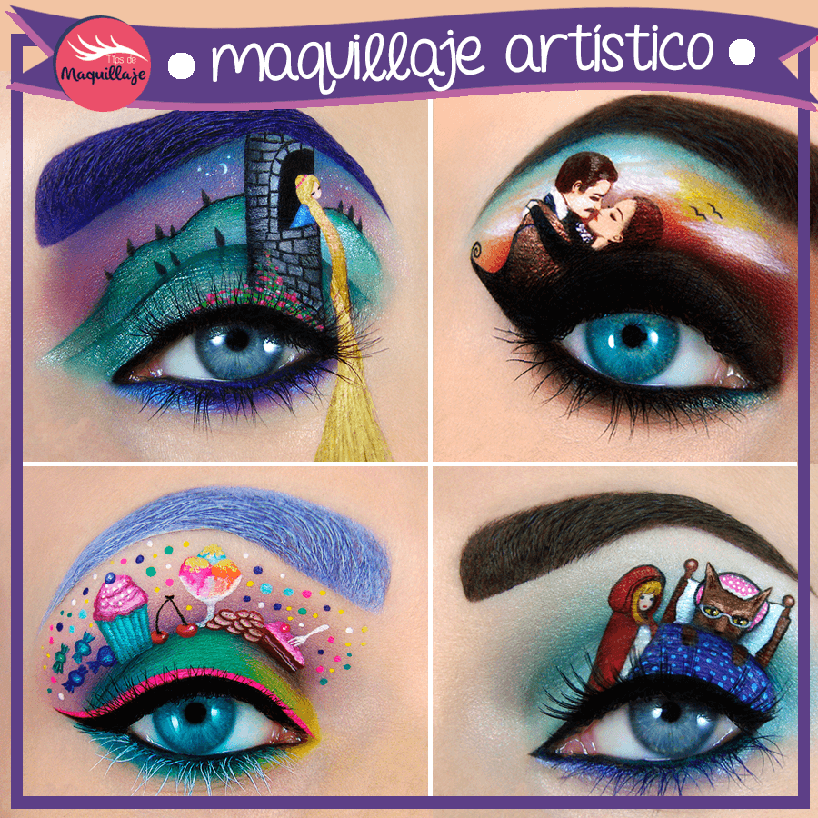 Recrea tus películas favoritas y los cuentos de hadas en tu maquillaje
