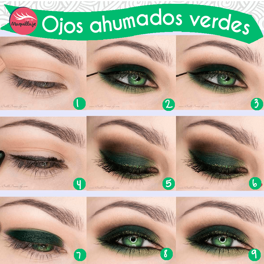 SMOKY EYES EN TONOS VERDES