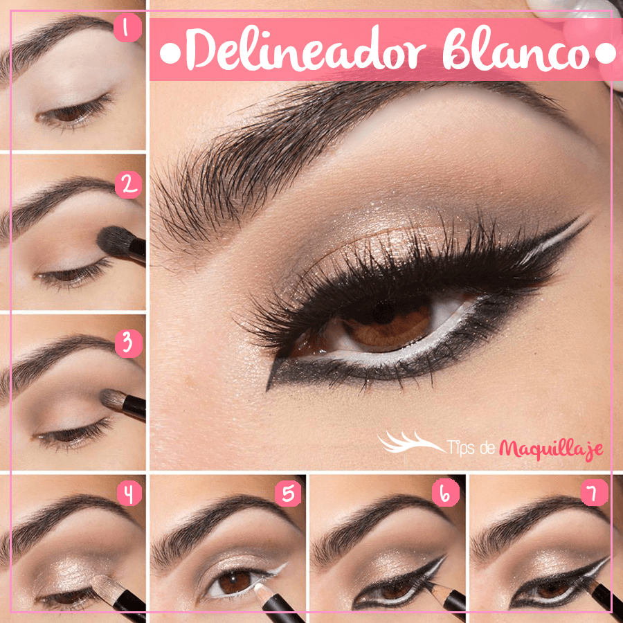 Tips para usar delineador blanco