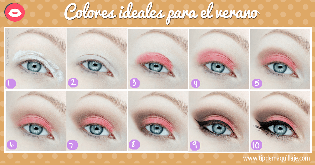 Maquillaje en colores pastel