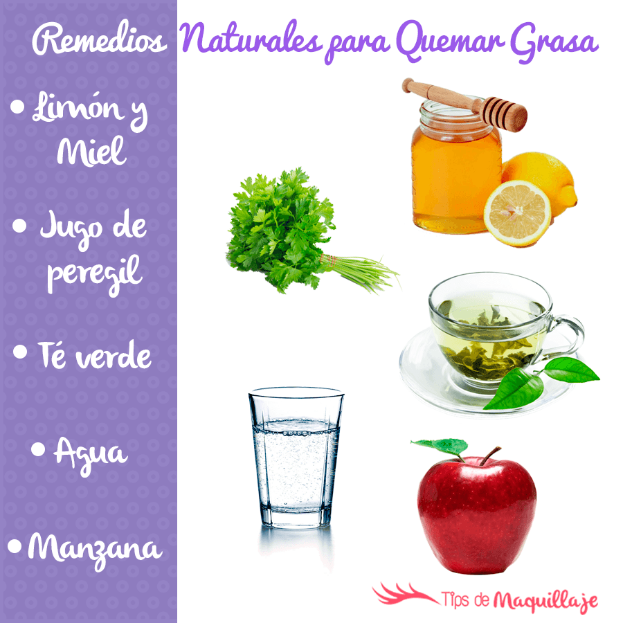 Remedios naturales que queman grasa rápidamente