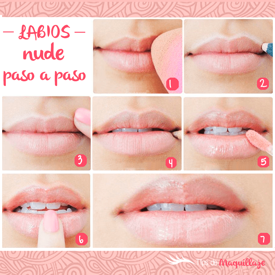 MAQUILLAJE PARA LABIOS NUDE O NATURAL