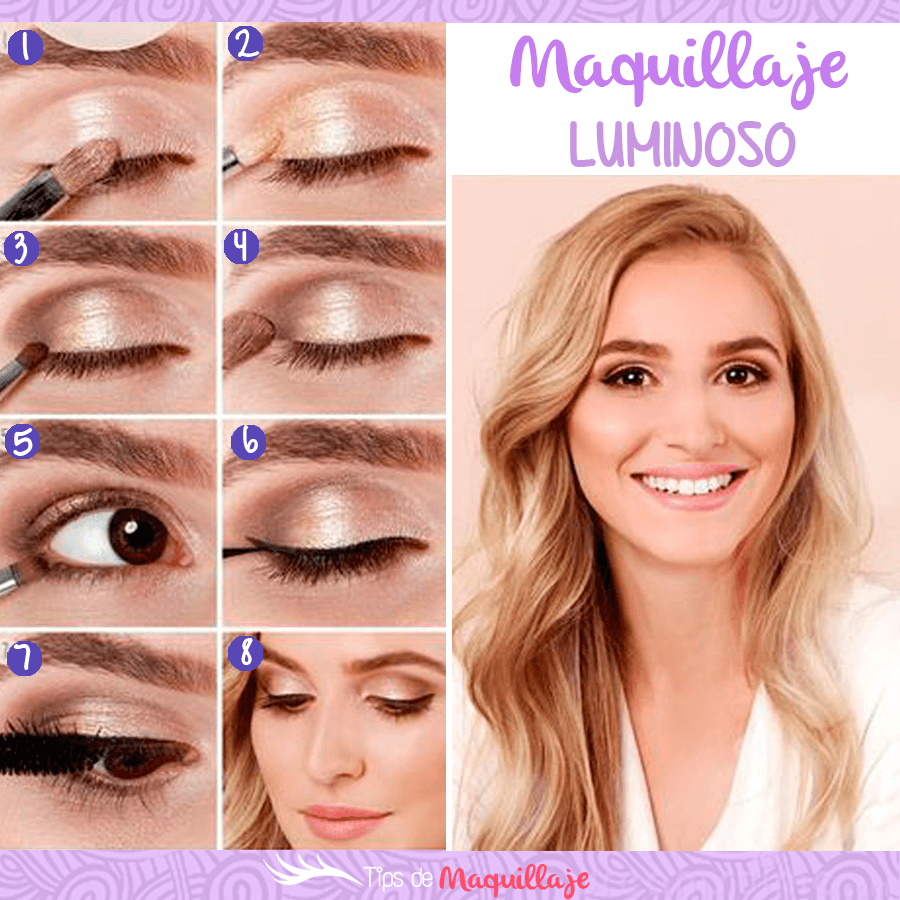 Maquillaje luminoso