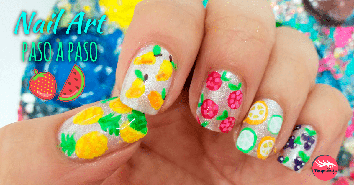 Cómo hacer 5 diseños de frutas en las uñas